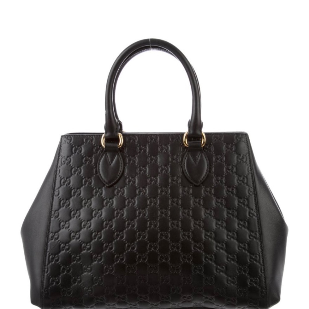 Gucci Signature Top Handle Black Bag